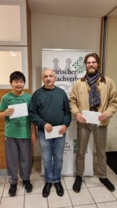 Treppchen der Grazer Blitzmeisterschaft 2026